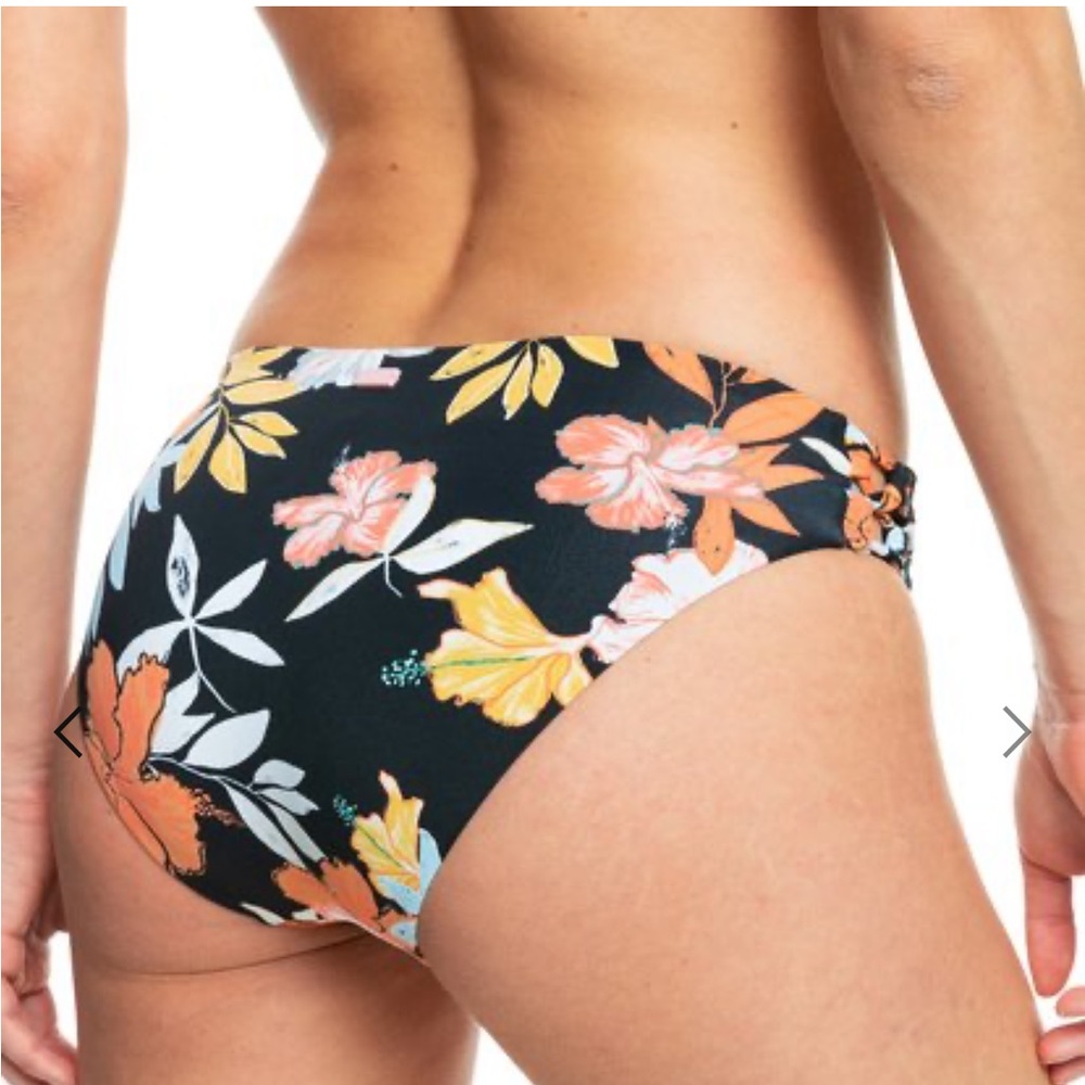 NWT 2 Pc ROXY Beach Classics Molded Triangle Bikini Top+Classics Hipster Bottoms - Picture 7 of 7